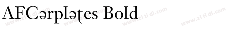 AFCarplates Bold字体转换
